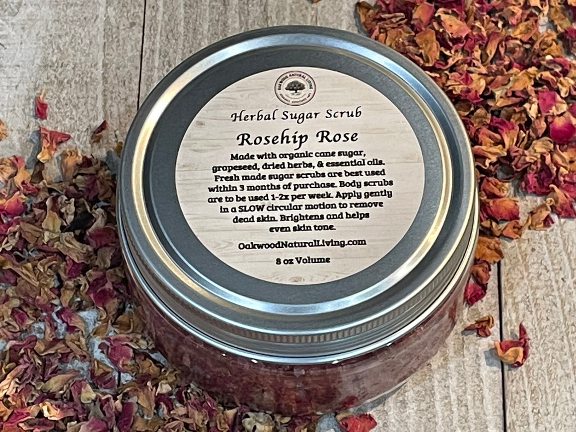 Sugar Face and Body Scrub Rosehip and Rose