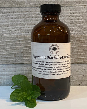 Peppermint Herbal Mouth Rinse