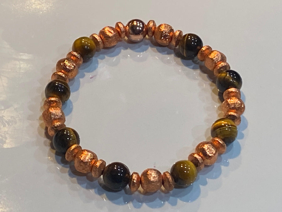 Aromatherapy Healing Stone Bracelet - Copper - Oakwood Natural Living