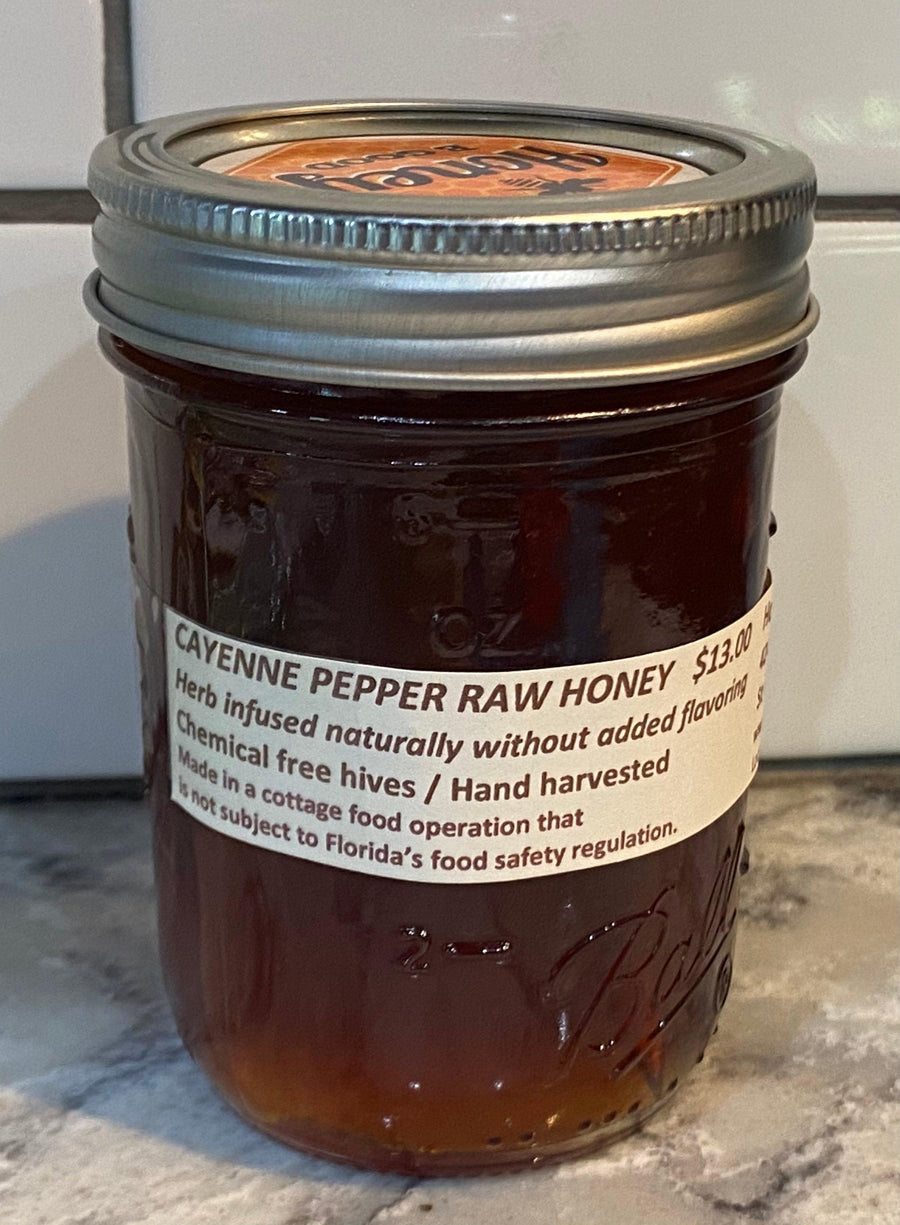 Raw Honey - Hot Cayenne  - - Oakwood Natural Living