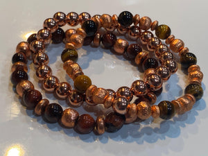 Aromatherapy Healing Stone Bracelet - Copper - Oakwood Natural Living