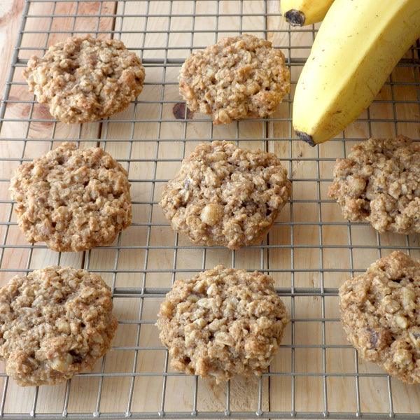 Banana Oatmeal Walnut Cookies - Oakwood Natural Living