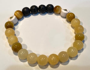 Aromatherapy Healing Stone Bracelet - Honey bee