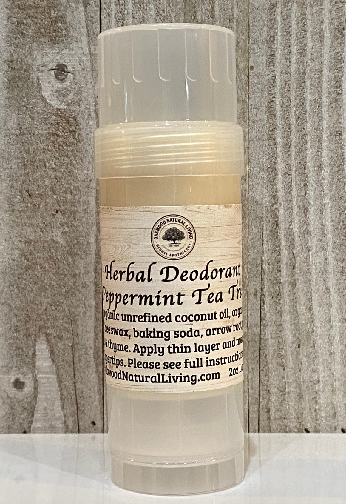 Deodorant - Peppermint Tea Tree - Oakwood Natural Living