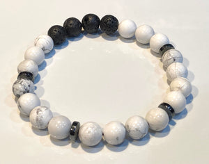 Aromatherapy Healing Stone Bracelet - Howlite
