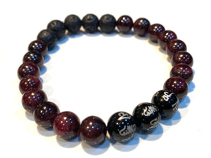 Aromatherapy Healing Stone Bracelet - Garnet