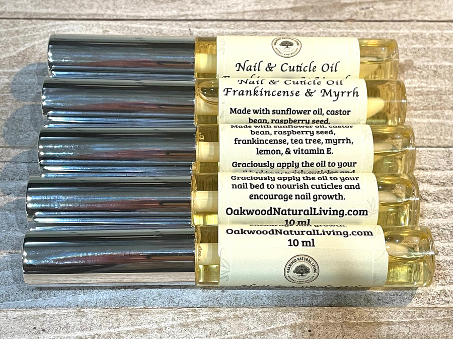 Nail & Cuticle Oil - Frankincense and Myrrh - Oakwood Natural Living