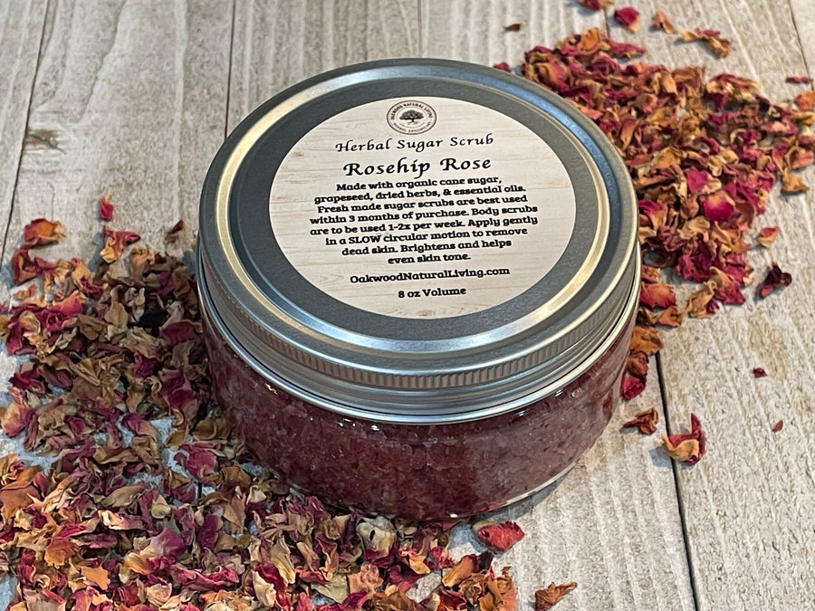 Sugar Face and Body Scrub Rosehip and Rose