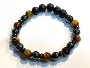 Aromatherapy Healing Stone Bracelet - Tigers Eye