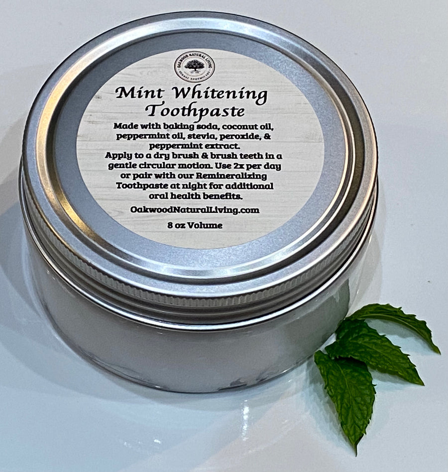 Mint Whitening Toothpaste - Oakwood Natural Living