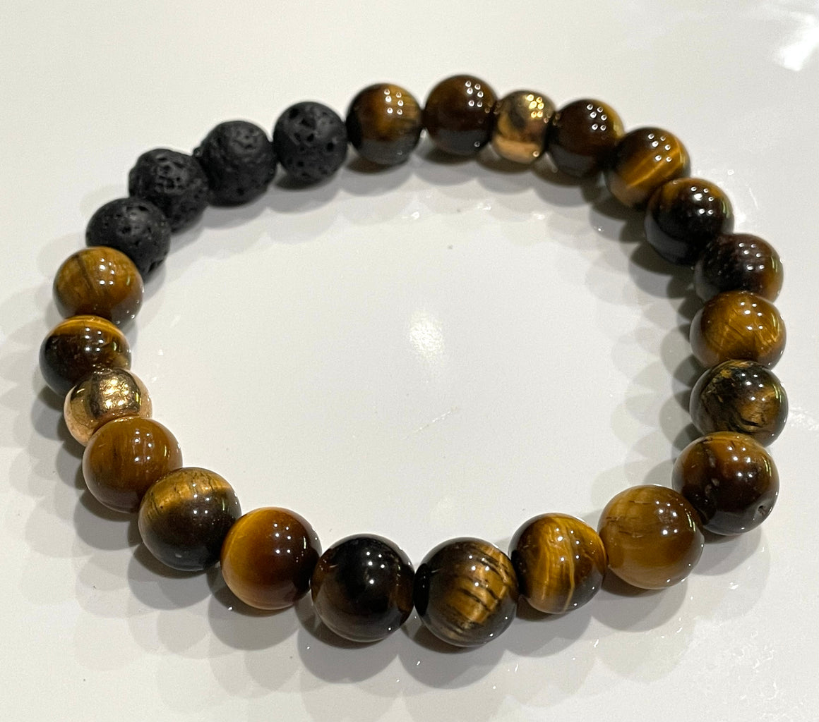 Aromatherapy Healing Stone Bracelet - Tigers Eye