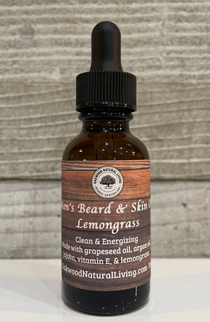 Mens Beard & Skin Oil   "Lemongrass"