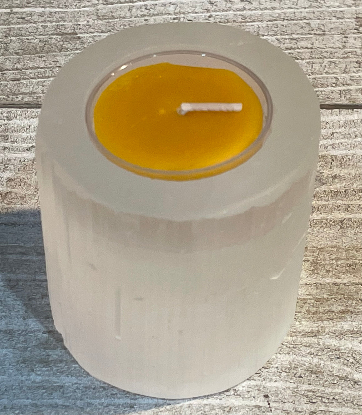 Selenite Crystal Palm Stone - Oakwood Natural Living