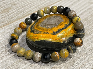 Bumblebee Jasper Collection - Bracelet - Stones - Carved