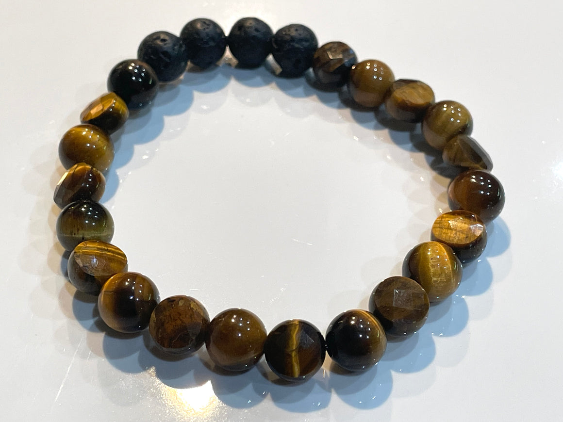 Aromatherapy Healing Stone Bracelet - Tigers Eye