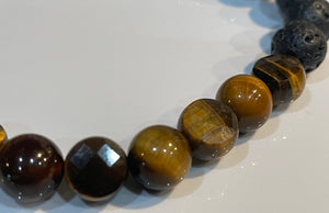 Aromatherapy Healing Stone Bracelet - Tigers Eye