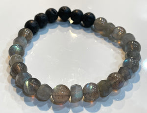 Aromatherapy Healing Stone Bracelet  - Labradorite Protection