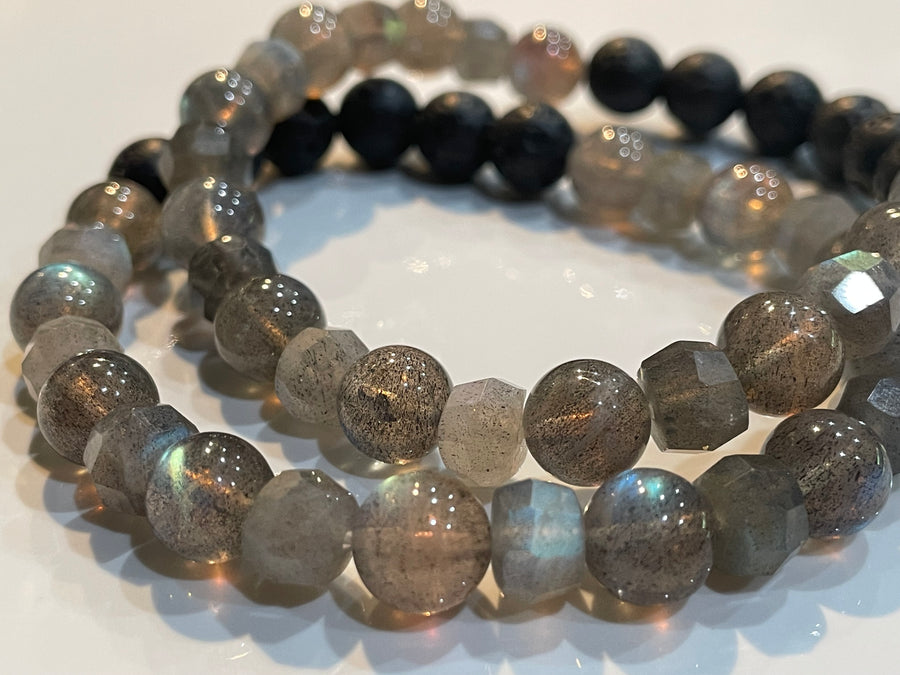Aromatherapy Healing Stone Bracelet  - Labradorite Protection
