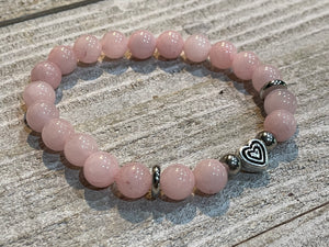 Aromatherapy Healing Stone Bracelet - Rose Quartz