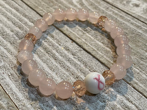 Aromatherapy Healing Stone Bracelet - Rose Quartz