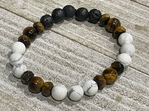 Aromatherapy Healing Stone Bracelet - Howlite