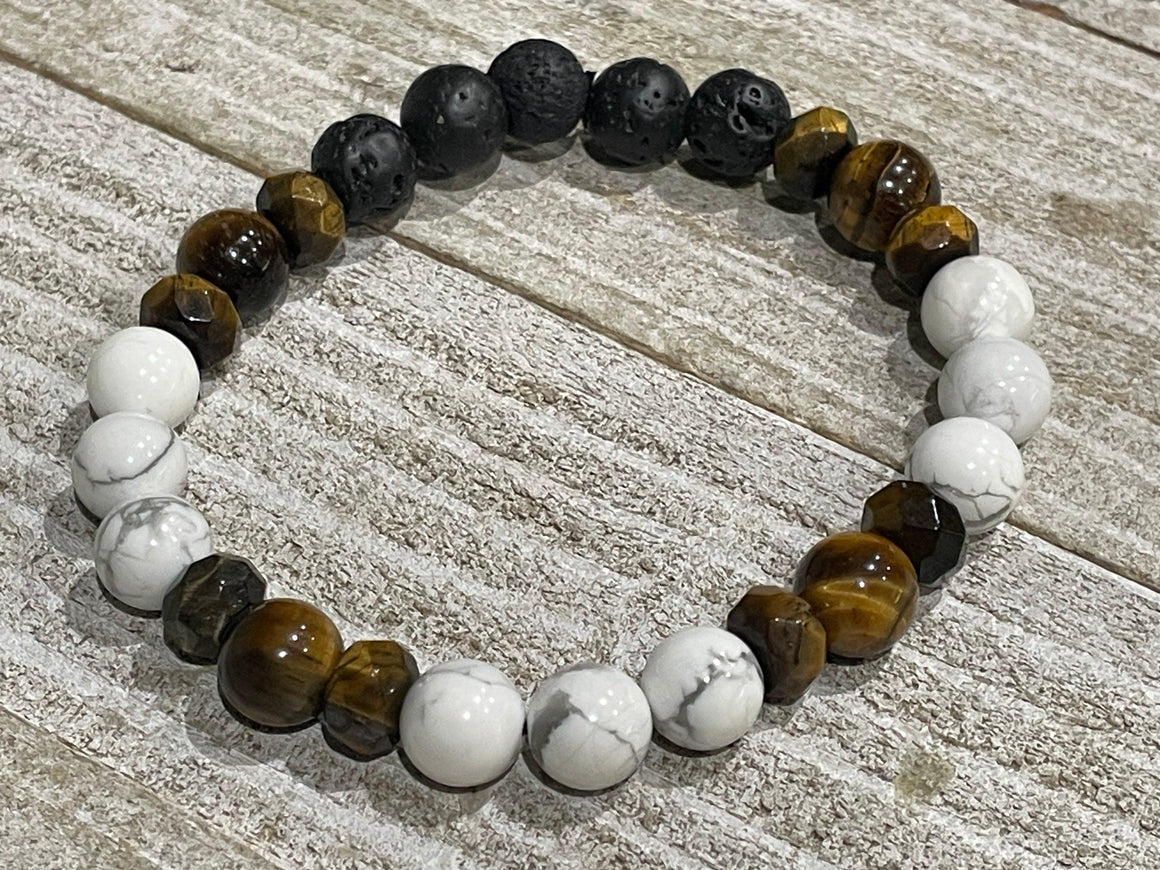 Aromatherapy Healing Stone Bracelet - Howlite