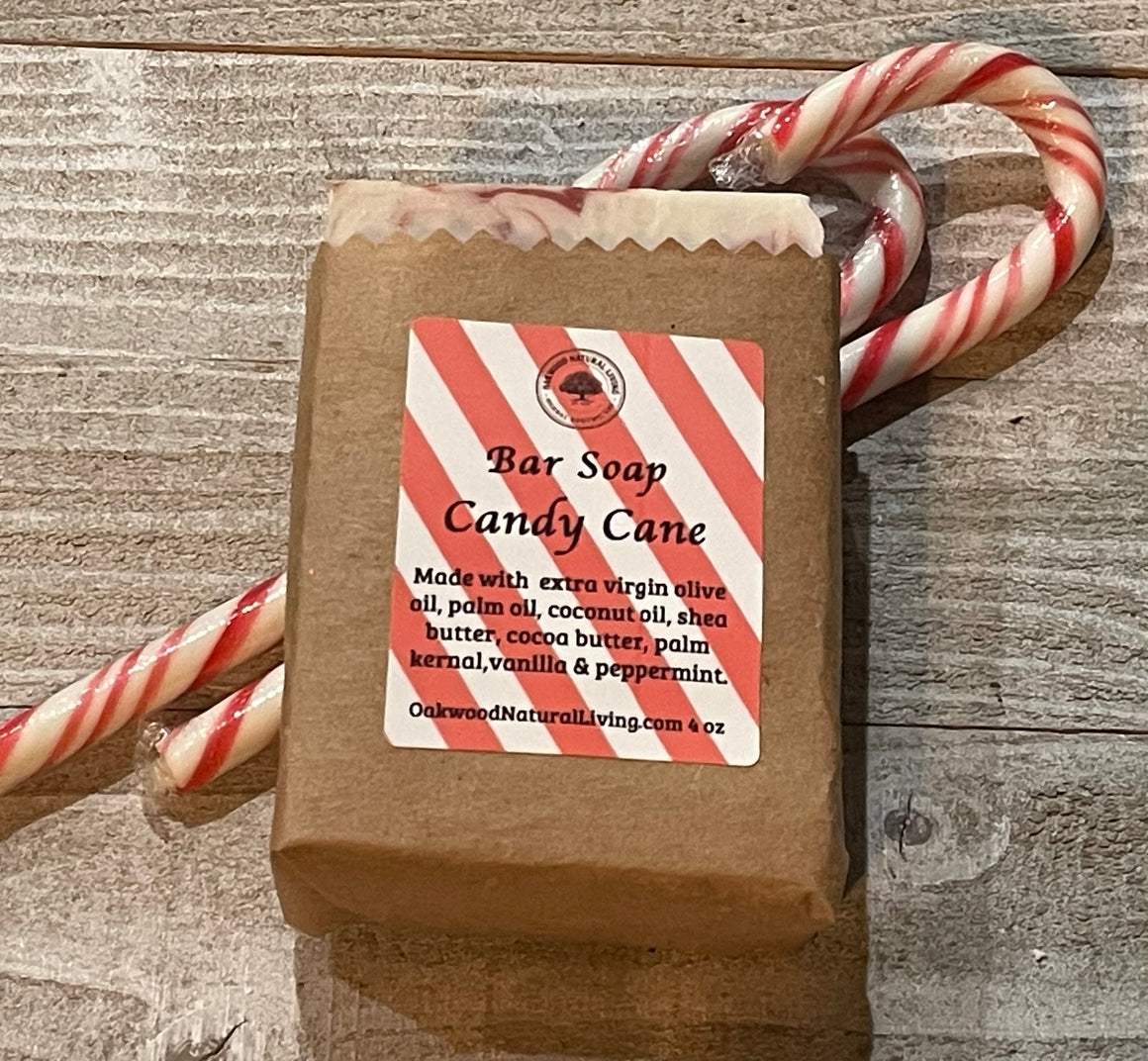 Candy Cane Christmas Bar Soap