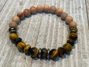Aromatherapy Healing Stone Bracelet - Tigers Eye