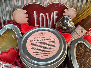 Valentines Chocolate Strawberry Sugar Scrub