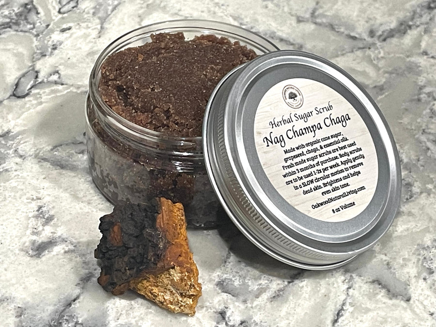 Sugar Face and Body Scrub - Nag Champa Chaga
