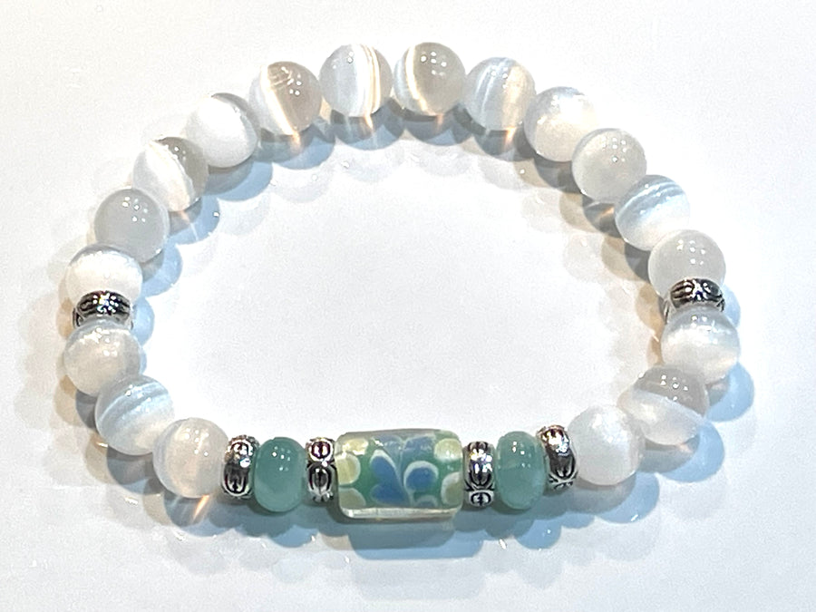 Healing Stone Bracelet - Selenite - Oakwood Natural Living
