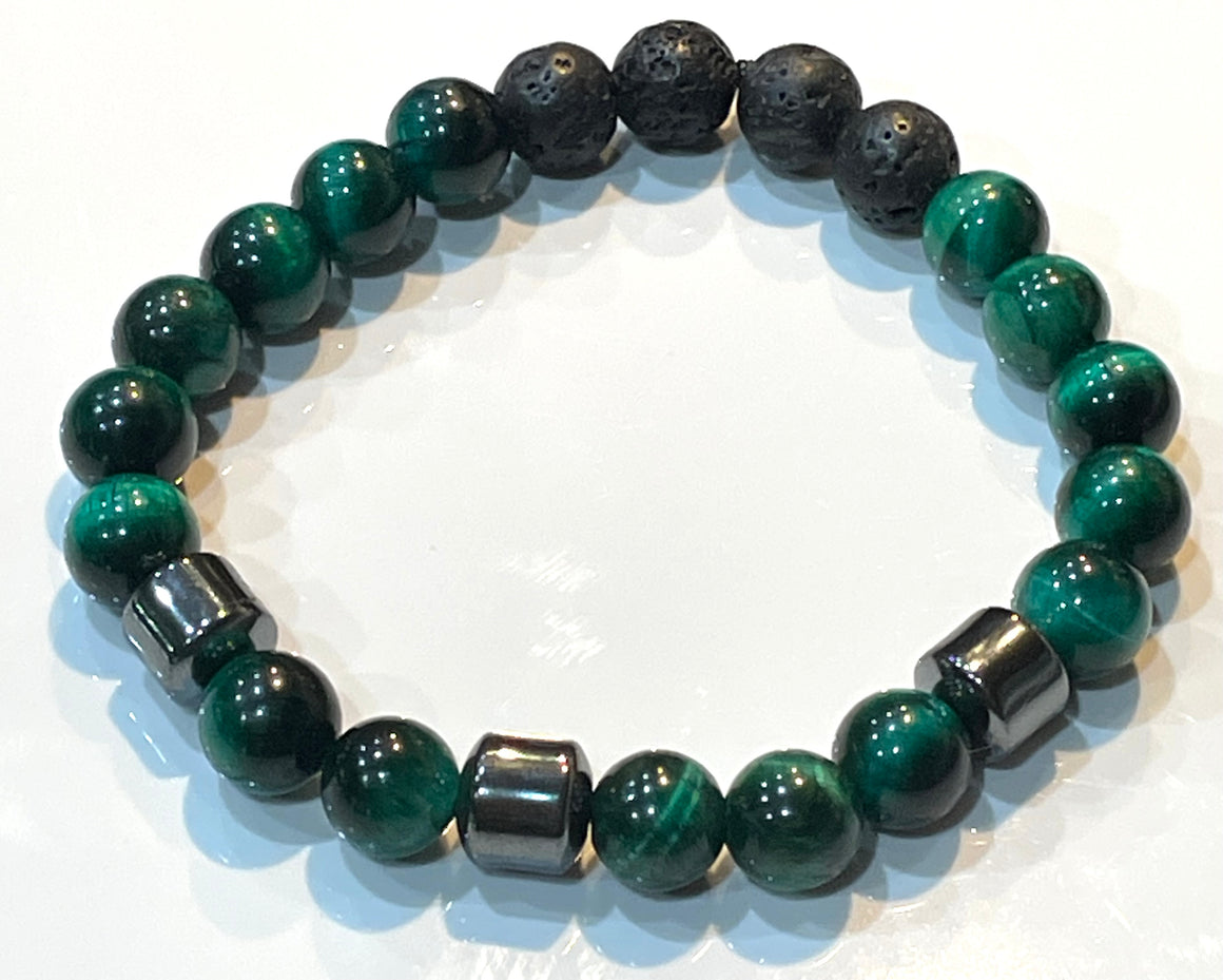 Aromatherapy Healing Stone Bracelet  PROTECTION
