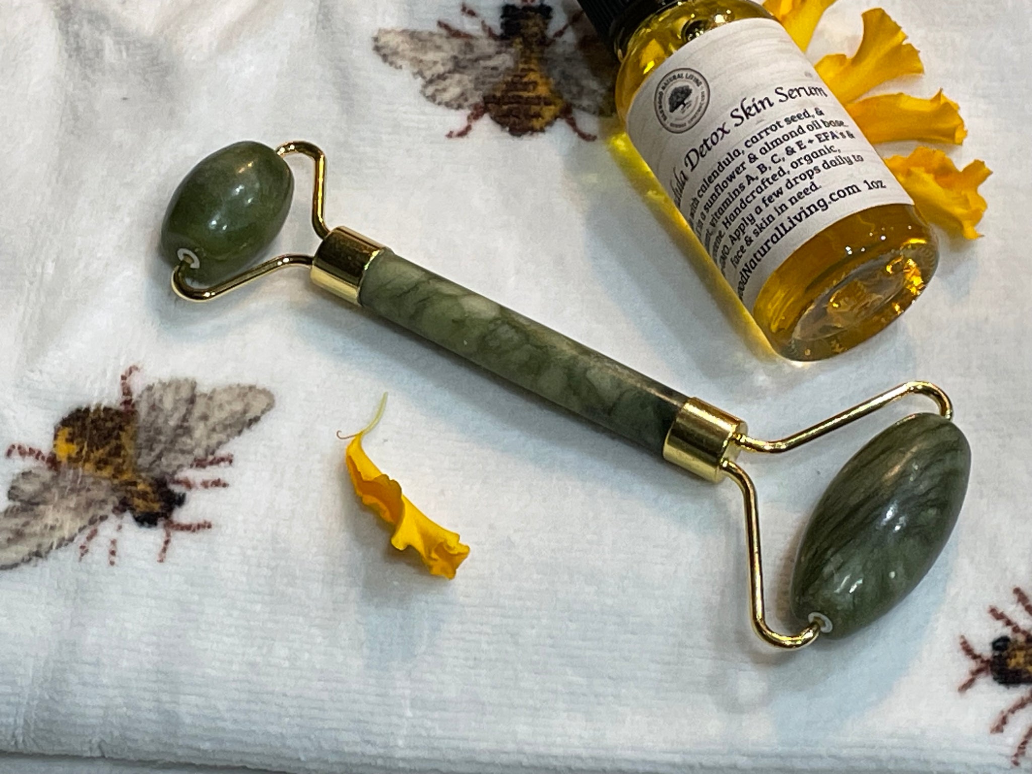 Serpentine Mineral Facial Massage Roller