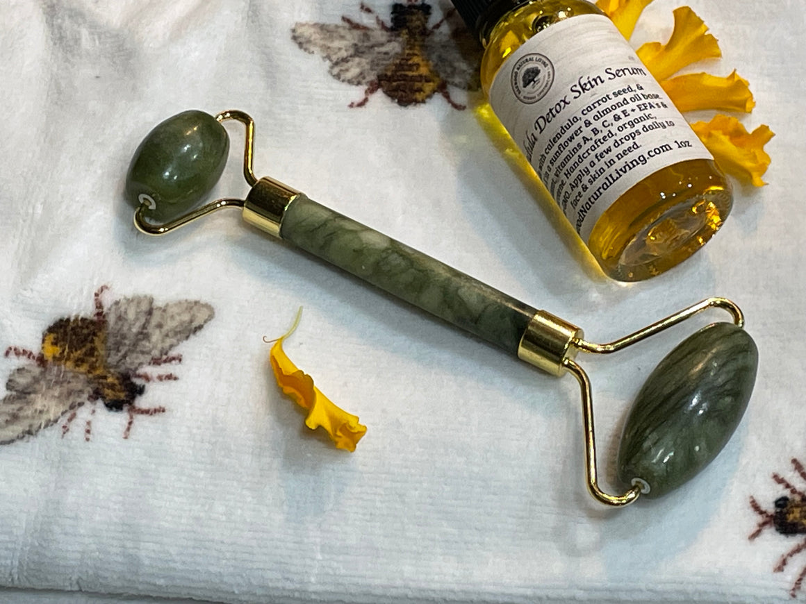 Serpentine Mineral Facial Massage Roller