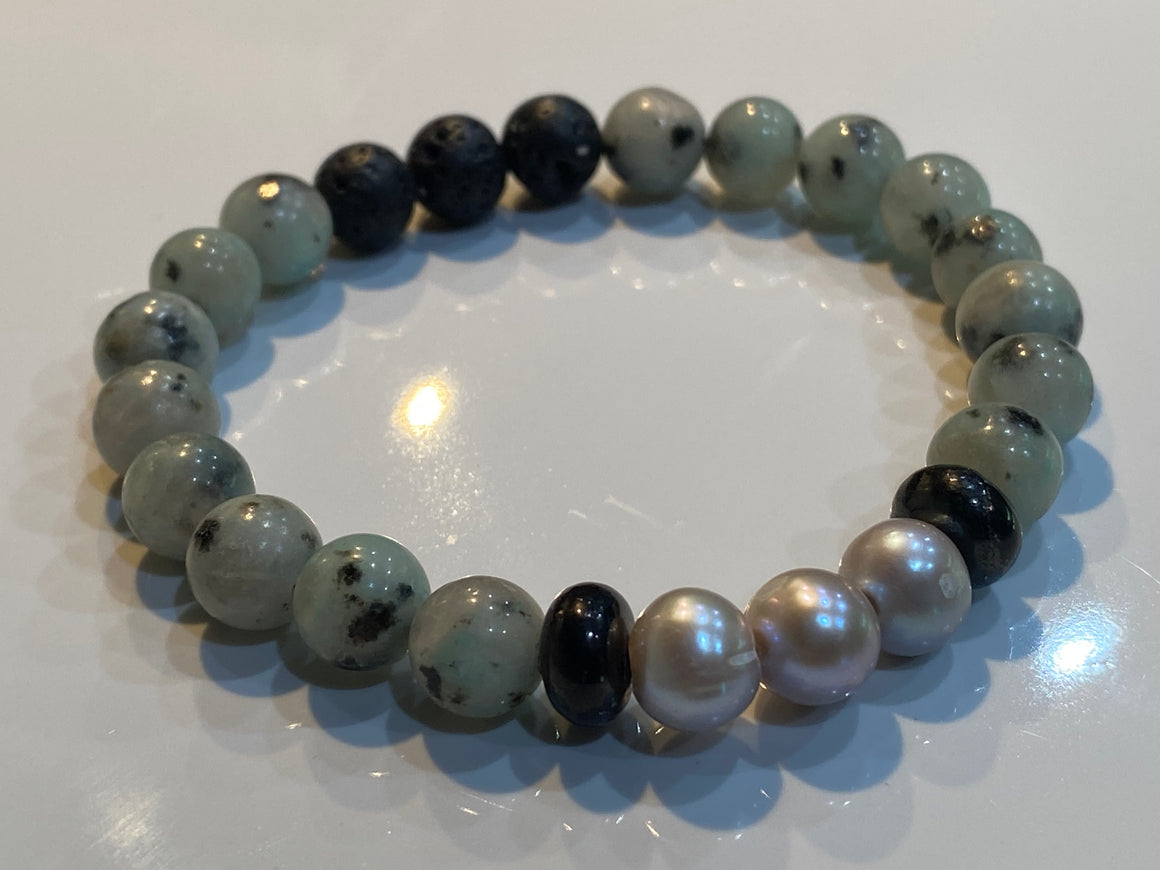 Aromatherapy Healing Stone Bracelet  - Lotus Jasper - Oakwood Natural Living