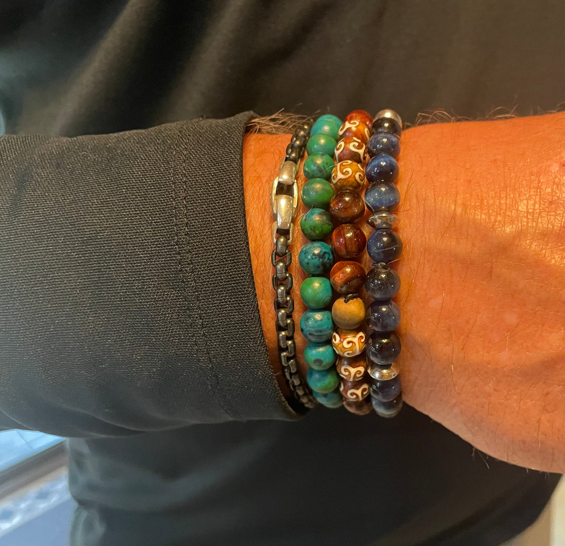 Aromatherapy Healing Stone Bracelet Collection MENS LINE
