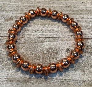Aromatherapy Healing Stone Bracelet - Copper
