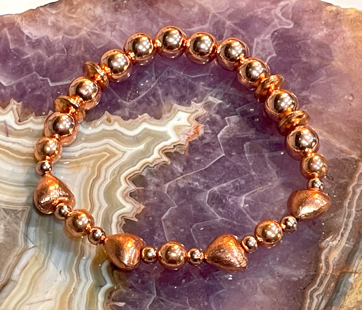 Aromatherapy Healing Stone Bracelet - Copper - Oakwood Natural Living