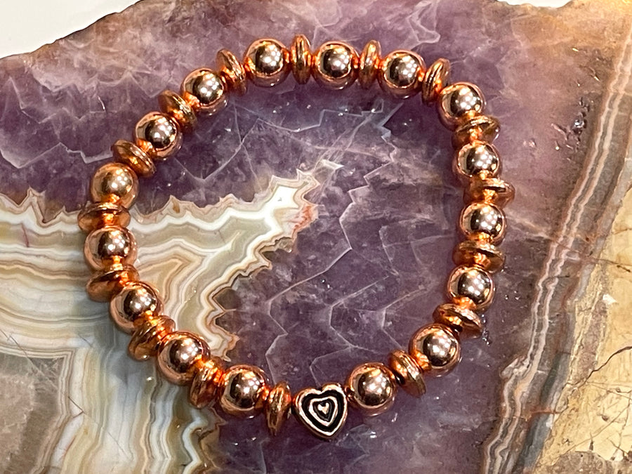 Aromatherapy Healing Stone Bracelet - Copper - Oakwood Natural Living