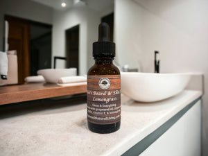 Mens Beard & Skin Oil   "Lemongrass"