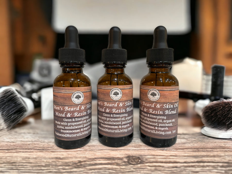 Mens Beard & Skin Oil "Wood & Resin Blend"