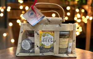 Honey Burlap Gift Bag