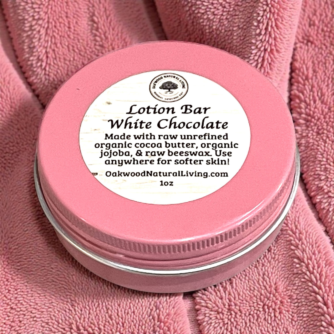 White Chocolate Solid Lotion Bar - Oakwood Natural Living