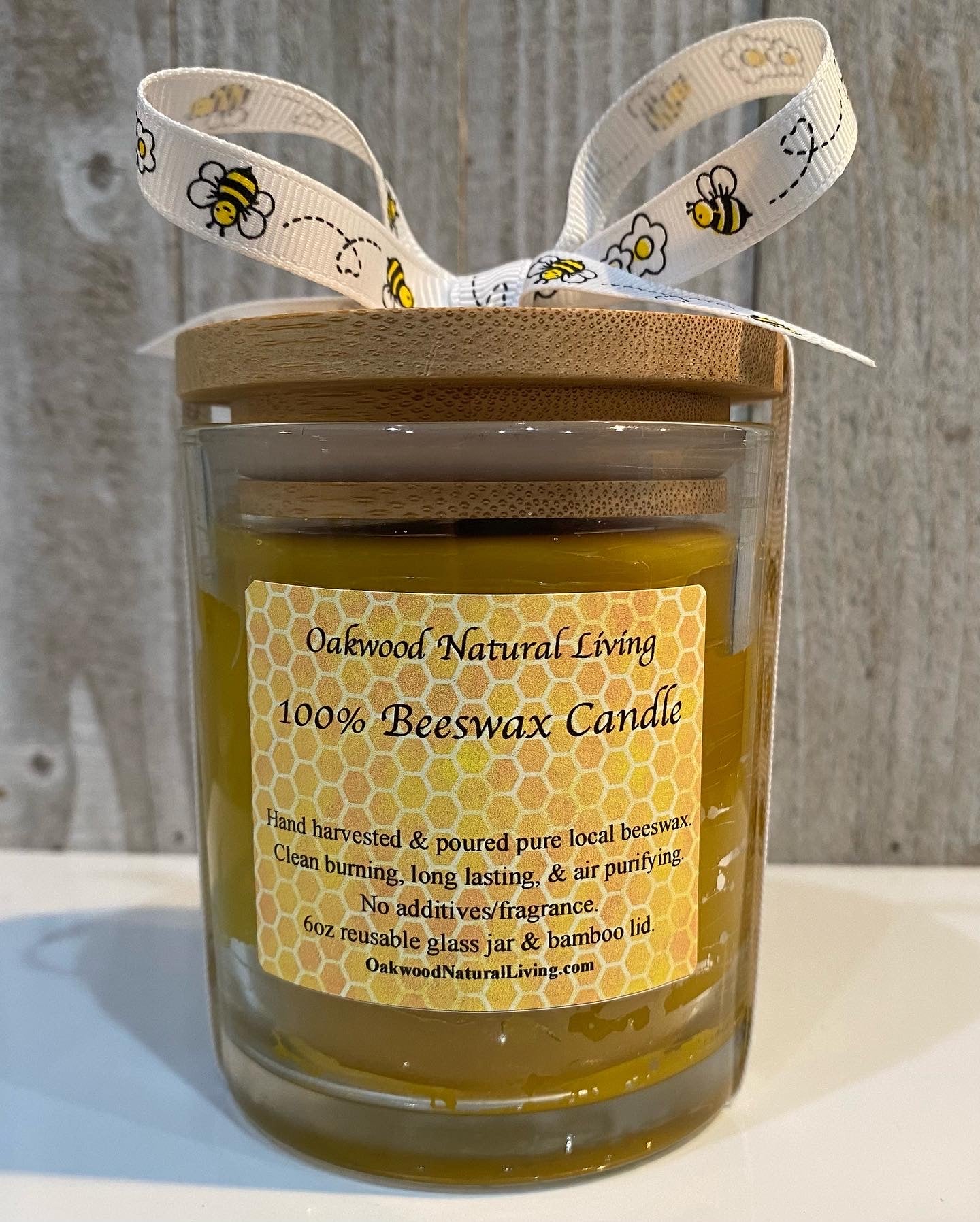 Pure Beeswax Mason Jar Candles With Wood Wicks Beeswax Candles Non Toxic  Candles 