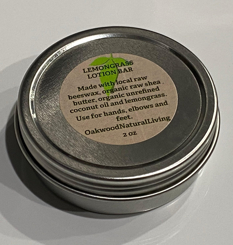 Lemongrass Solid Lotion Bar - Oakwood Natural Living