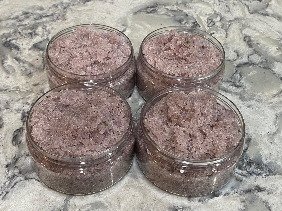 Sugar Face and Body Scrub Lavender & Blueberry - Oakwood Natural Living