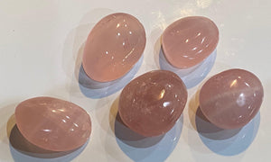 Rose Quartz Palm Stone - Oakwood Natural Living