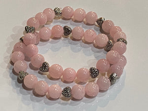 Aromatherapy Healing Stone Bracelet - Rose Quartz