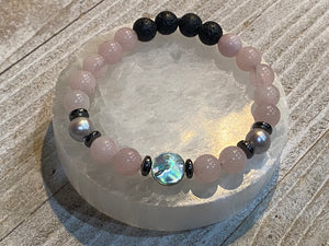 Aromatherapy Healing Stone Bracelet - Rose Quartz