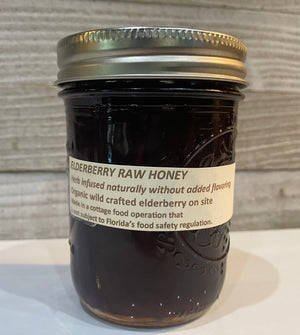 Raw Honey - Elderberrry -